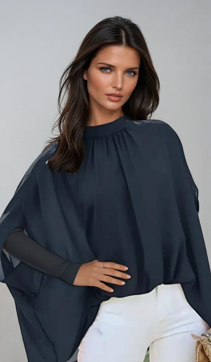 Cecilia | Elegant Flowing Blouse – Effortless Fluidity and Grace