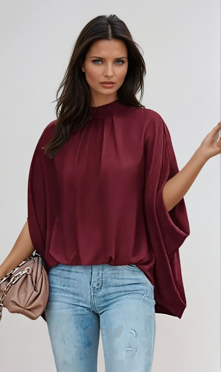 Cecilia | Elegant Flowing Blouse – Effortless Fluidity and Grace