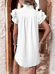 Seraphina | Flowing Ruffle Mini Dress – Feminine Elegance for Warm Days