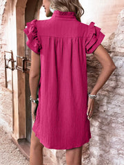 Seraphina | Flowing Ruffle Mini Dress – Feminine Elegance for Warm Days