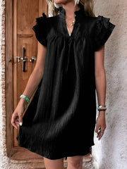 Seraphina | Flowing Ruffle Mini Dress – Feminine Elegance for Warm Days