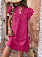 Seraphina | Flowing Ruffle Mini Dress – Feminine Elegance for Warm Days