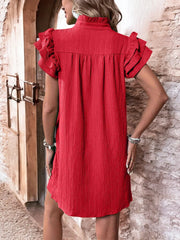Seraphina | Flowing Ruffle Mini Dress – Feminine Elegance for Warm Days