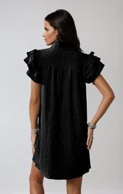 Seraphina | Flowing Ruffle Mini Dress – Feminine Elegance for Warm Days