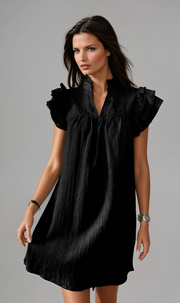 Seraphina | Flowing Ruffle Mini Dress – Feminine Elegance for Warm Days