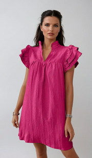 Seraphina | Flowing Ruffle Mini Dress – Feminine Elegance for Warm Days