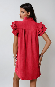 Seraphina | Flowing Ruffle Mini Dress – Feminine Elegance for Warm Days